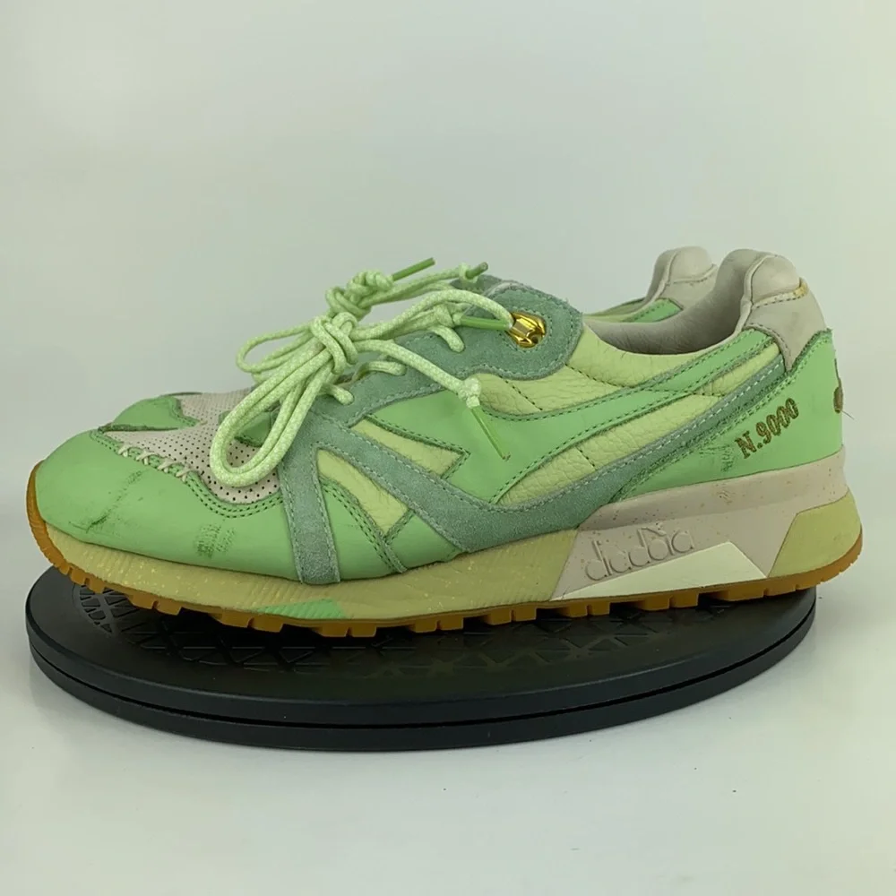 Diadora x Featire N9000 Pistachio Ice Cream Green Running Shoes Men's Size 10 - Picture 9 of 13